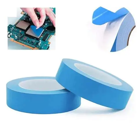 Thermally conductive adhesive tapes for heat sink attachment